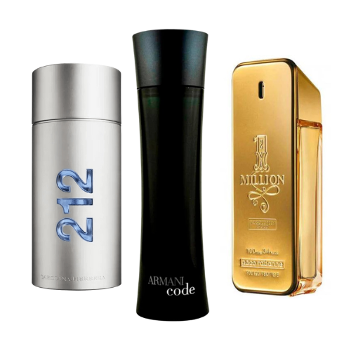 212 Men NYC + Paco Rabanne One Million + Armani Code Homme | 100ml