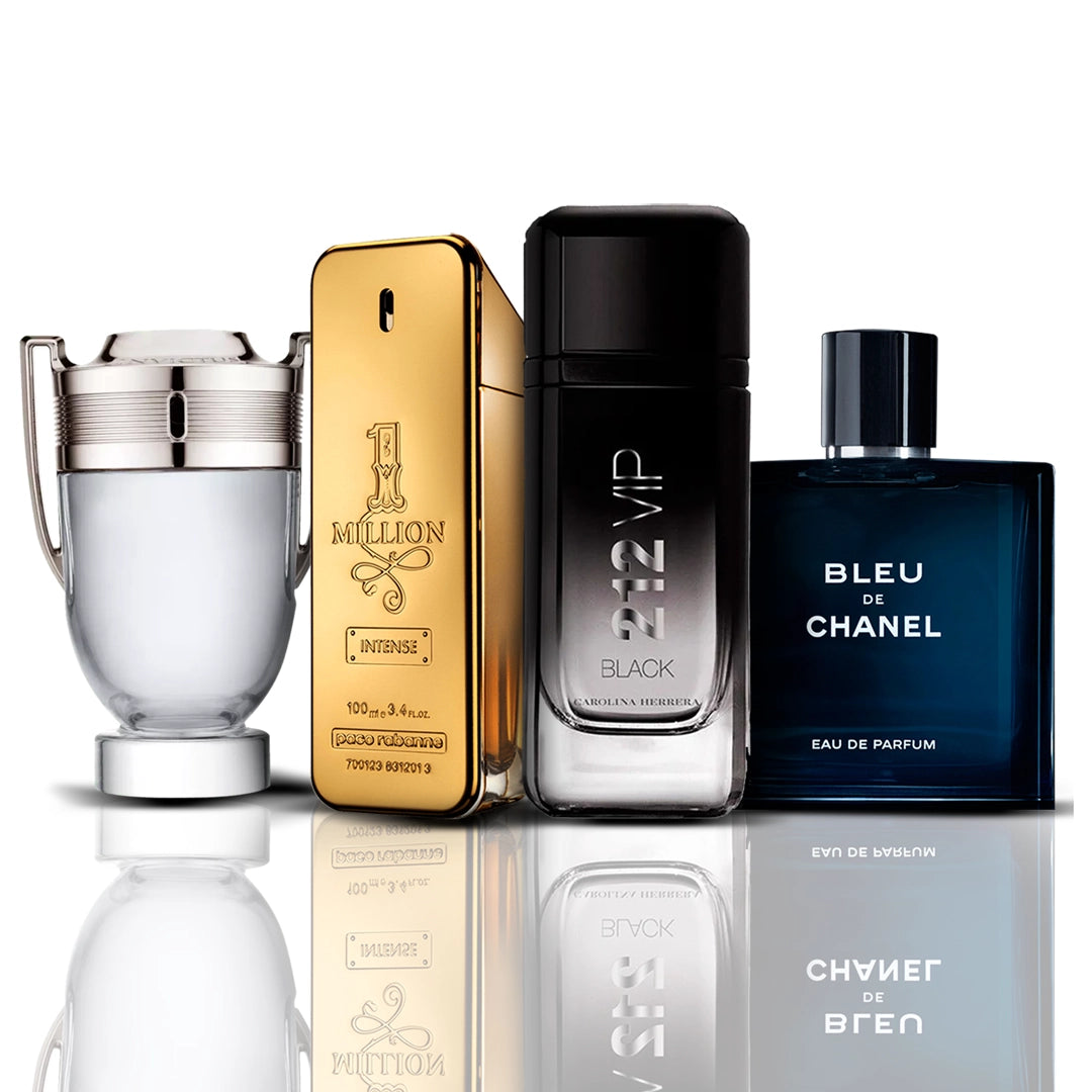 Invictus + One Million + 212 VIP Nero + Bleu de Chanel 100 ml
